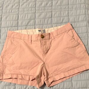 Old Navy Light Pink Cotton Blend Jean Shorts